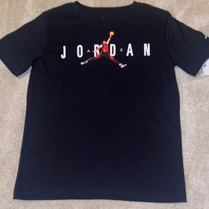 Jordan Black Tee with Multicolor Jumpman Graphic